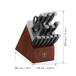 Buy ???? Henckels Statement 14-pc, Self-Sharpening Knife Block Set, black matte ???? -ZWILLING SALES 13553 014 0 PD1