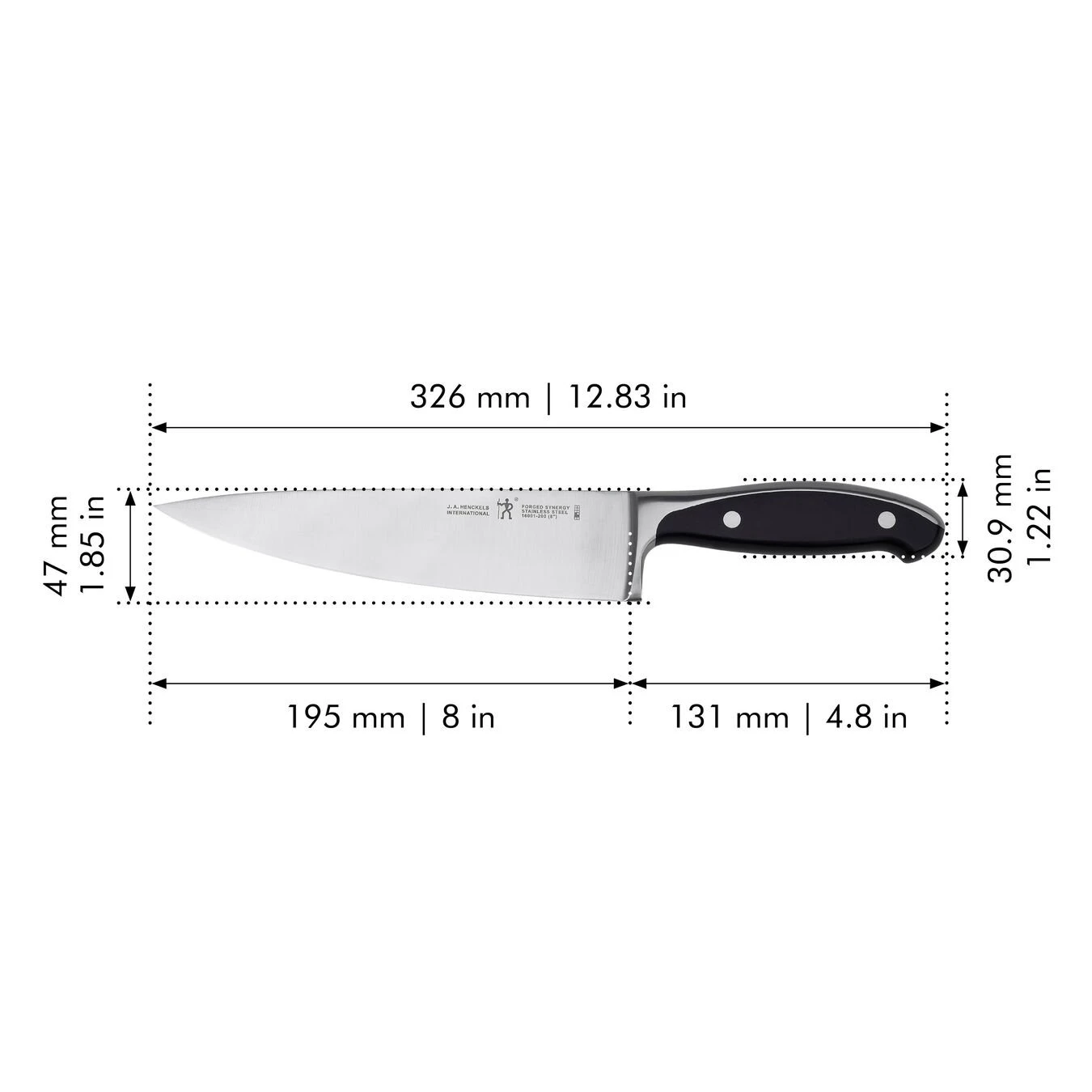 Best Sale ❤️ Henckels Forged Synergy 8-inch, Chef's knife ???? 2 Best Sale ❤️ Henckels Forged Synergy 8-inch, Chef's knife ???? - Image 2