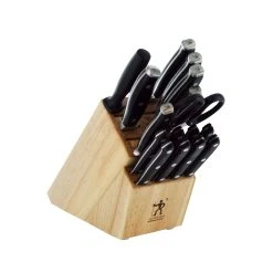 Hot Sale ???? Henckels Forged Premio 17-pc, Knife block set, natural ⭐