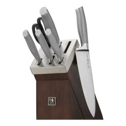 Brand new ???? Henckels Modernist 7-pc, Self-Sharpening Knife Block Set, brown ????