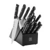 Cheapest ???? Henckels Solution 16-pc, Self-Sharpening Knife Block Set , black matte ????