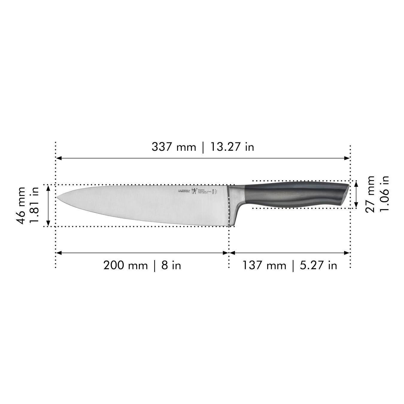 Hot Sale ???? Henckels Graphite 8-inch, Chef's knife ???? 2 Hot Sale ???? Henckels Graphite 8-inch, Chef's knife ???? - Image 2