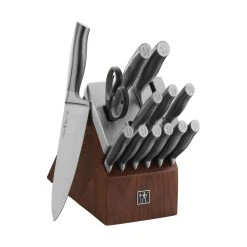Discount ⌛ Henckels Graphite 14-pc, Self-Sharpening Knife Block Set, brown ???? -ZWILLING SALES 17633 014 1