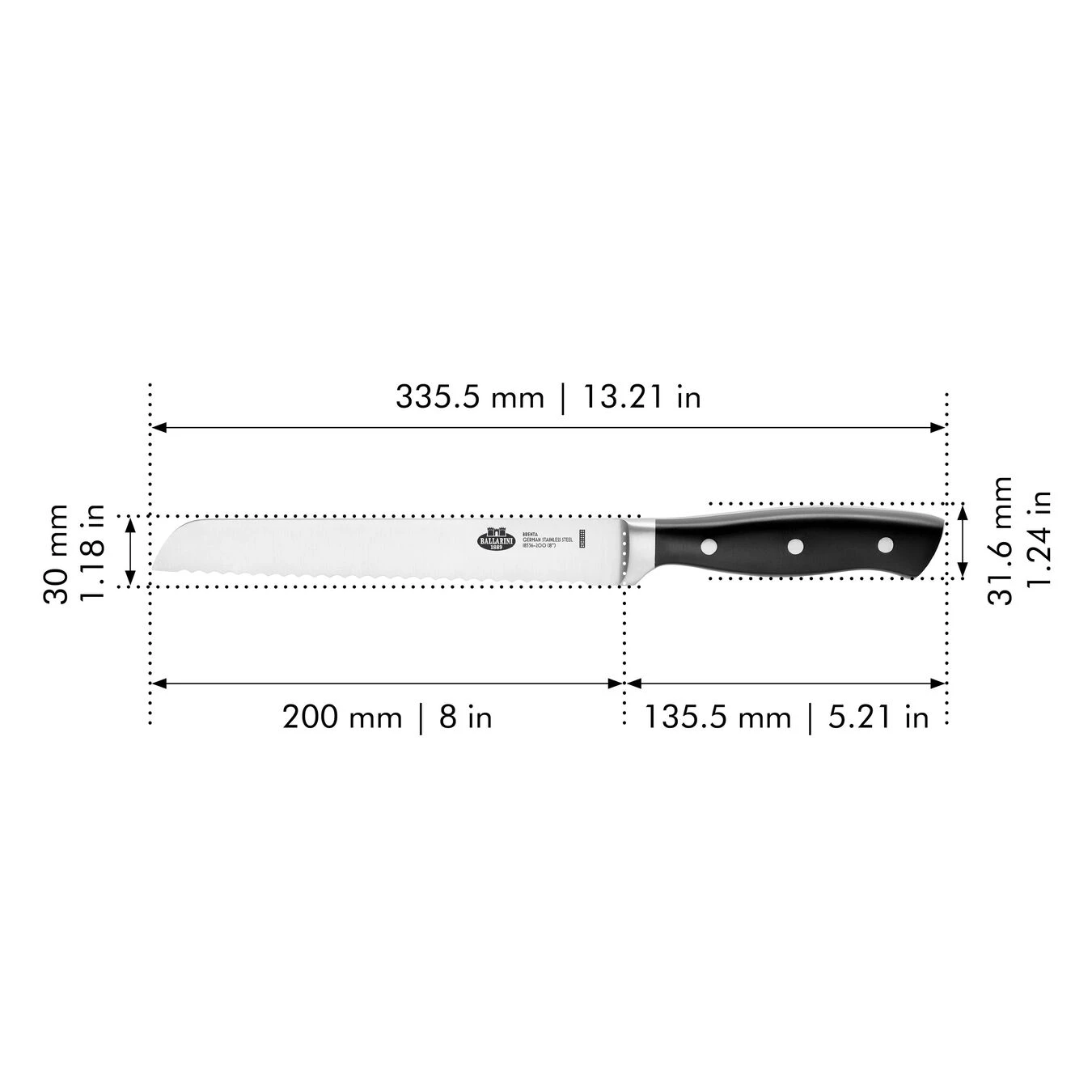 Outlet ???? BALLARINI Brenta 8-inch, Bread knife ❤️ 2 Outlet ???? BALLARINI Brenta 8-inch, Bread knife ❤️ - Image 2