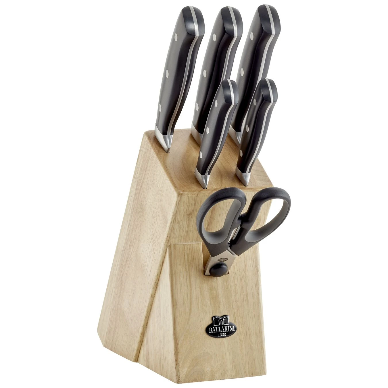 New ???? BALLARINI Brenta 7-pc, Knife block set, natural ???? 1 New ???? BALLARINI Brenta 7-pc, Knife block set, natural ????