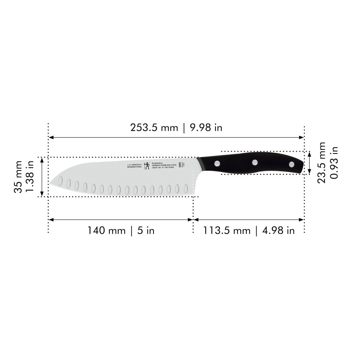 Cheap ✔️ Henckels Definition 5-inch, Hollow Edge Santoku Knife ❤️ 2 Cheap ✔️ Henckels Definition 5-inch, Hollow Edge Santoku Knife ❤️ - Image 2