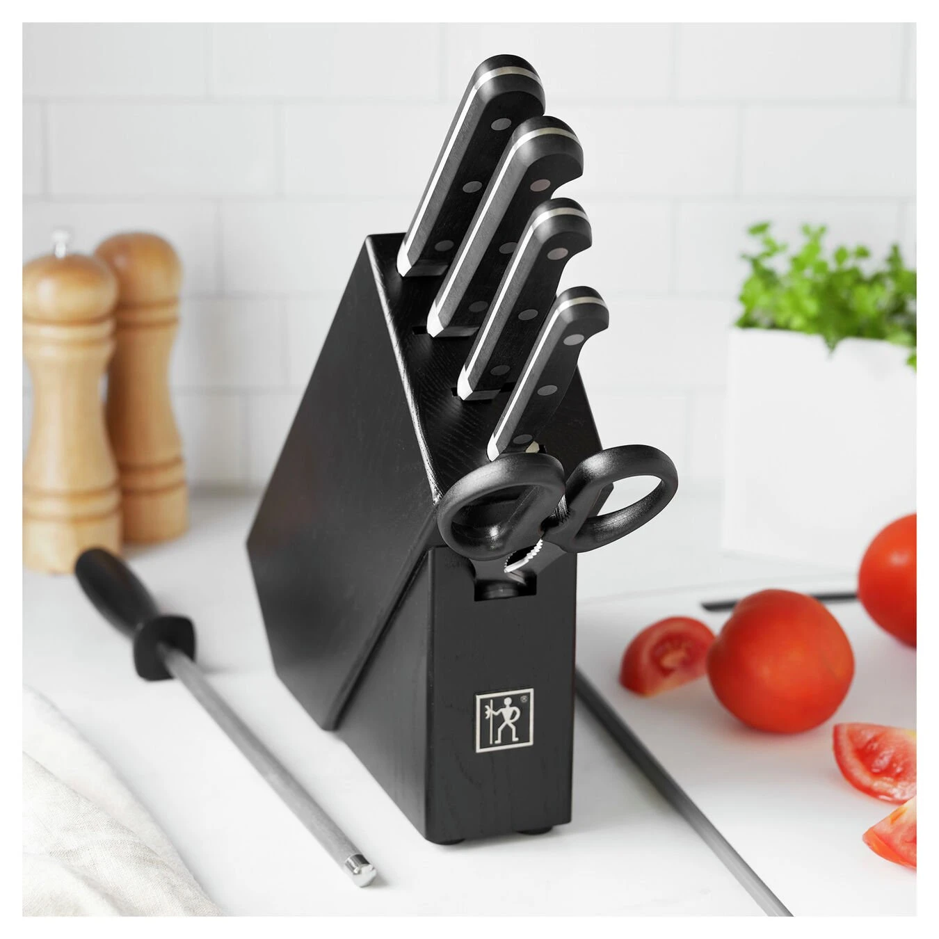 Best Pirce ⭐ Henckels Classic 7-pc, Knife block set, black matte ⌛ 2 Best Pirce ⭐ Henckels Classic 7-pc, Knife block set, black matte ⌛ - Image 2