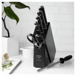 Best Pirce ⭐ Henckels Classic 7-pc, Knife block set, black matte ⌛ 6 Best Pirce ⭐ Henckels Classic 7-pc, Knife block set, black matte ⌛ -ZWILLING SALES 30182 004 LS 02
