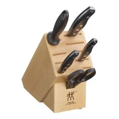 Outlet ⌛ ZWILLING TWIN Signature 6-pc, Knife block set, natural ????