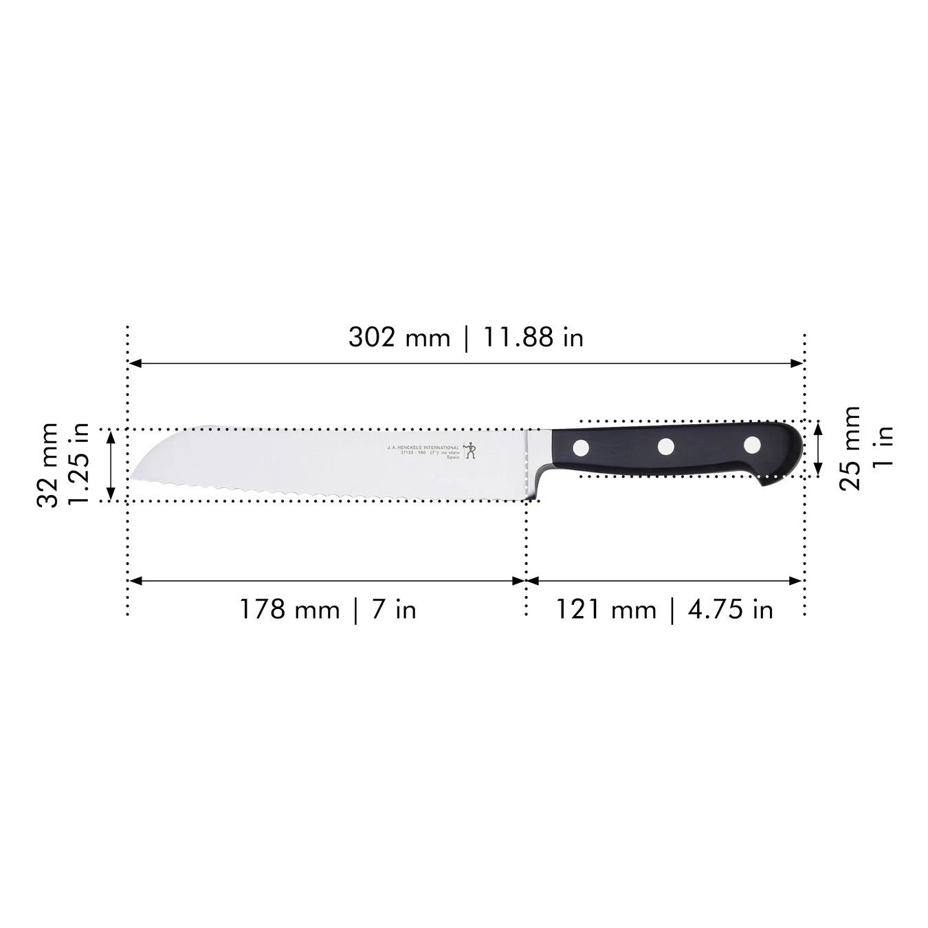 Discount ???? Henckels CLASSIC 7-inch, Bread knife ✨ 2 Discount ???? Henckels CLASSIC 7-inch, Bread knife ✨ - Image 2
