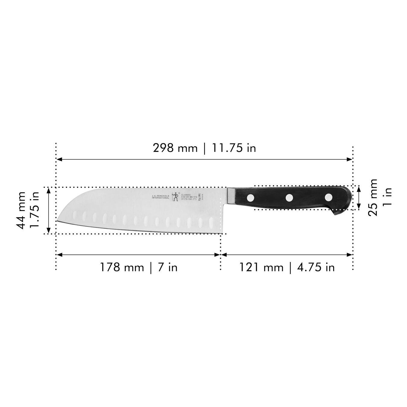 Deals ???? Henckels CLASSIC 7-inch, Hollow Edge Santoku Knife ⌛ 2 Deals ???? Henckels CLASSIC 7-inch, Hollow Edge Santoku Knife ⌛ - Image 2