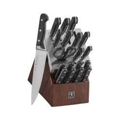Hot Sale ???? Henckels CLASSIC 20-pc, Self Sharpening Knife Block Set, brown ????