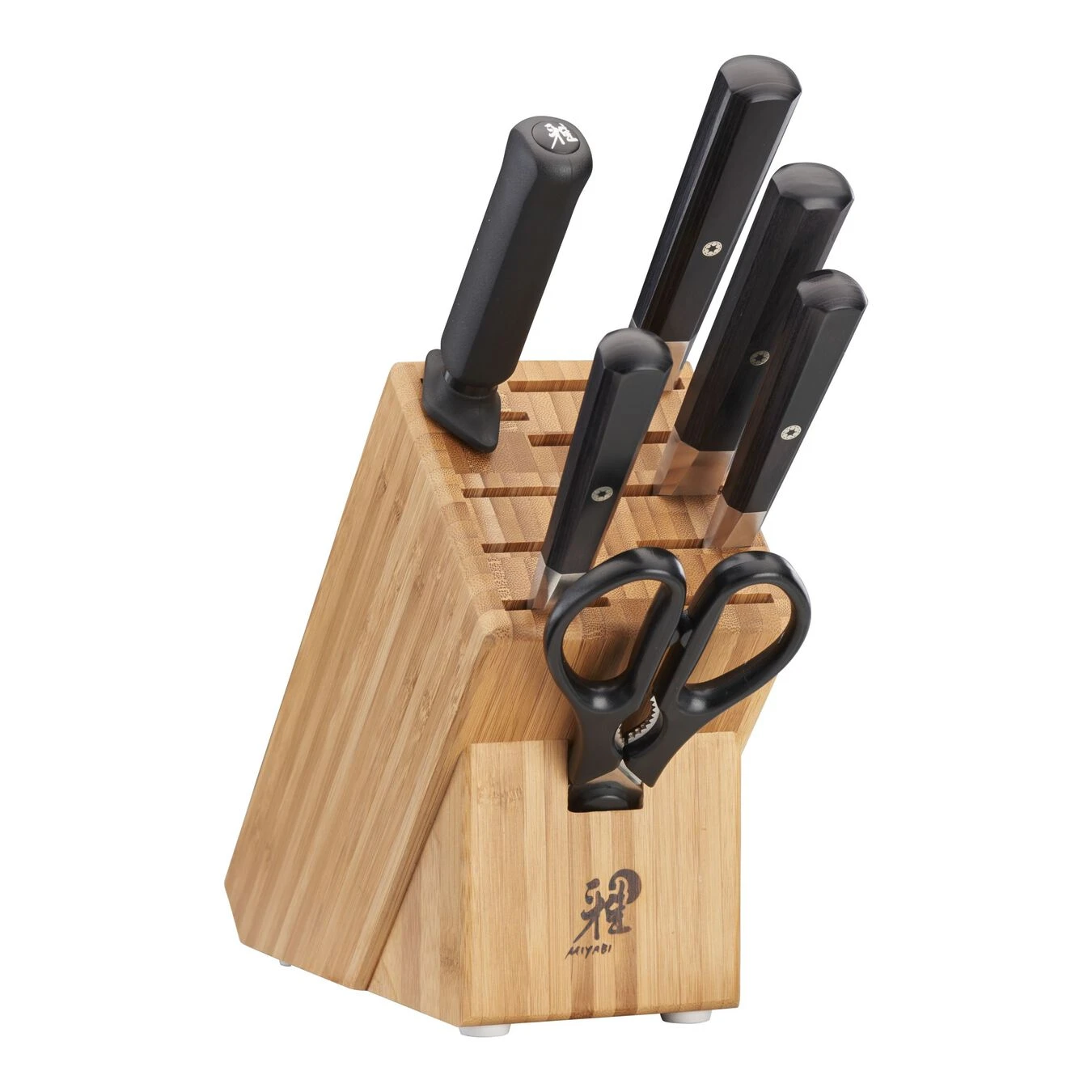 Hot Sale ???? MIYABI Koh 7-pc, Knife block set, brown ???? 1 Hot Sale ???? MIYABI Koh 7-pc, Knife block set, brown ????