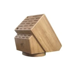 Promo ???? ZWILLING Storage bamboo, bamboo, Swivel Knife Block Empty ????