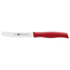 Best deal ⭐ ZWILLING TWIN Grip 4.5-inch Utility Knife Red, Serrated edge ⭐