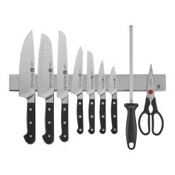 Flash Sale ⌛ ZWILLING Pro 10-pc, Set with 17.5" stainless magnetic knife bar ????