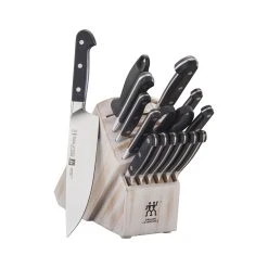 Deals ???? ZWILLING Pro 16-pc, Knife block set, rustic white ????