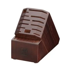 Coupon ⌛ ZWILLING Storage ash, ash, Pro Knife Block Empty with walnut stain ????