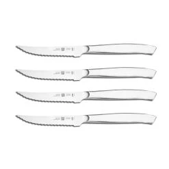 Discount ???? ZWILLING Steak Sets 4-pc, Stainless Steel Serrated Mignon Steak Knife Set ????