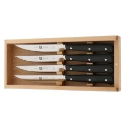 Brand new ???? ZWILLING Steak Sets 4-pc, Porterhouse steak knife set in beechwood box ???? -ZWILLING SALES 39150 004 0 4