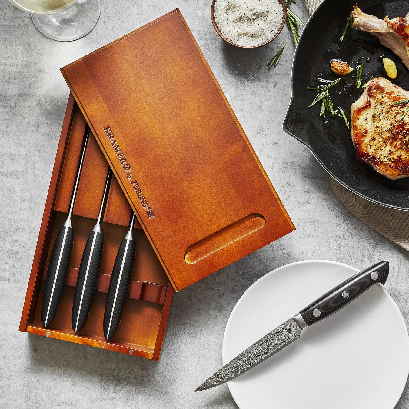 Cheapest ???? ZWILLING Kramer - EUROLINE Stainless Damascus Collection 4-pc, Steak Knife Set ⌛ 6 Cheapest ???? ZWILLING Kramer - EUROLINE Stainless Damascus Collection 4-pc, Steak Knife Set ⌛ - Image 6