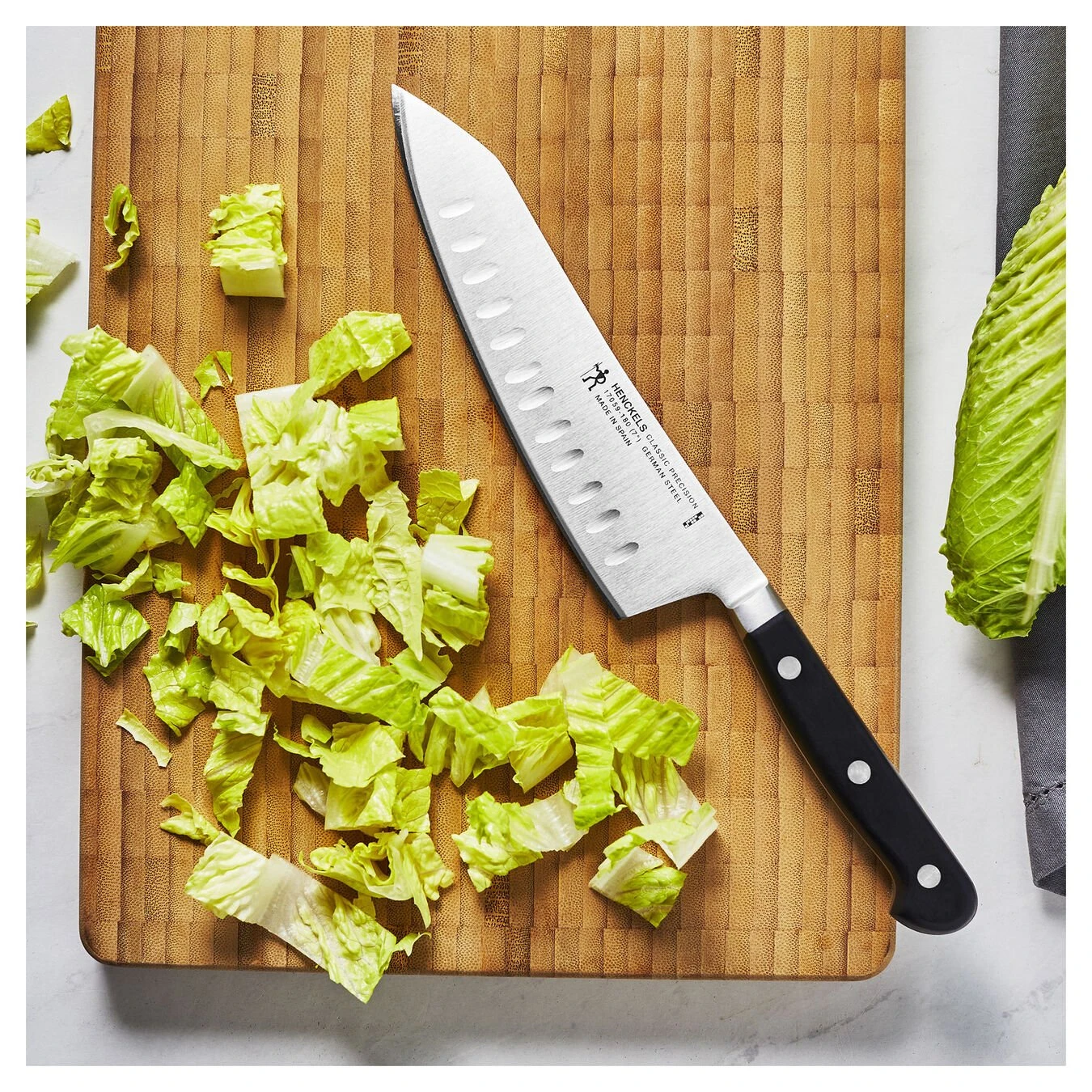 Budget ✨ Henckels Classic Precision 7-inch, Hollow Edge Rocking Santoku ???? 2 Budget ✨ Henckels Classic Precision 7-inch, Hollow Edge Rocking Santoku ???? - Image 2