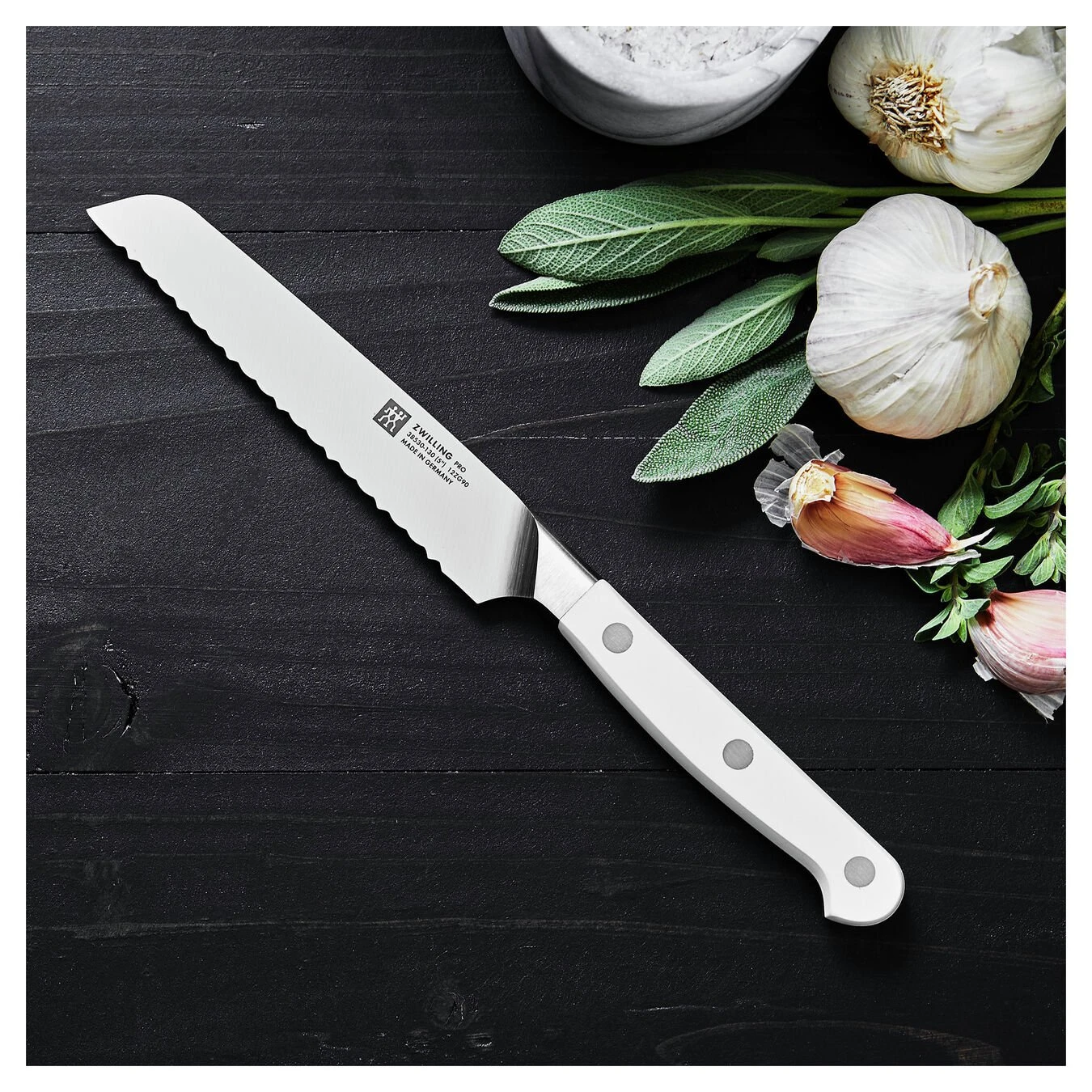 Wholesale ???? ZWILLING Pro le blanc 5-inch Utility knife, Serrated edge ???? 3 Wholesale ???? ZWILLING Pro le blanc 5-inch Utility knife, Serrated edge ???? - Image 3