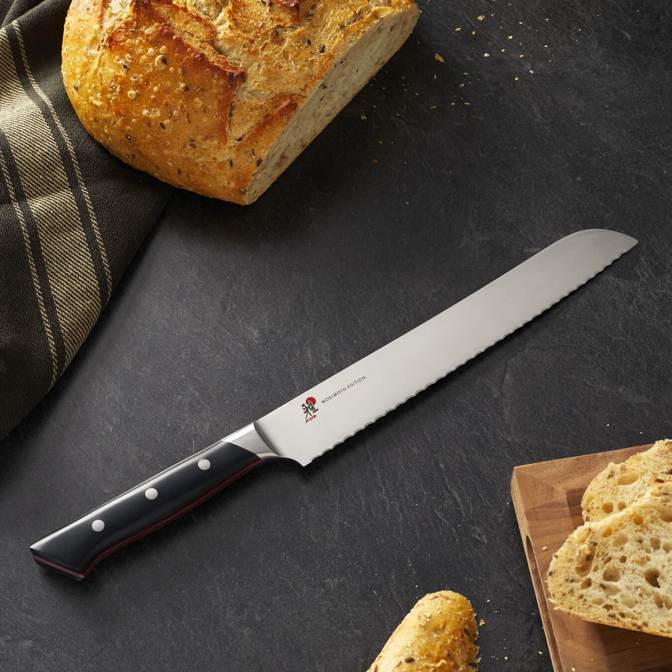 Flash Sale ???? MIYABI Red Morimoto Edition 9.5-inch, Bread knife ???? 4 Flash Sale ???? MIYABI Red Morimoto Edition 9.5-inch, Bread knife ???? - Image 4
