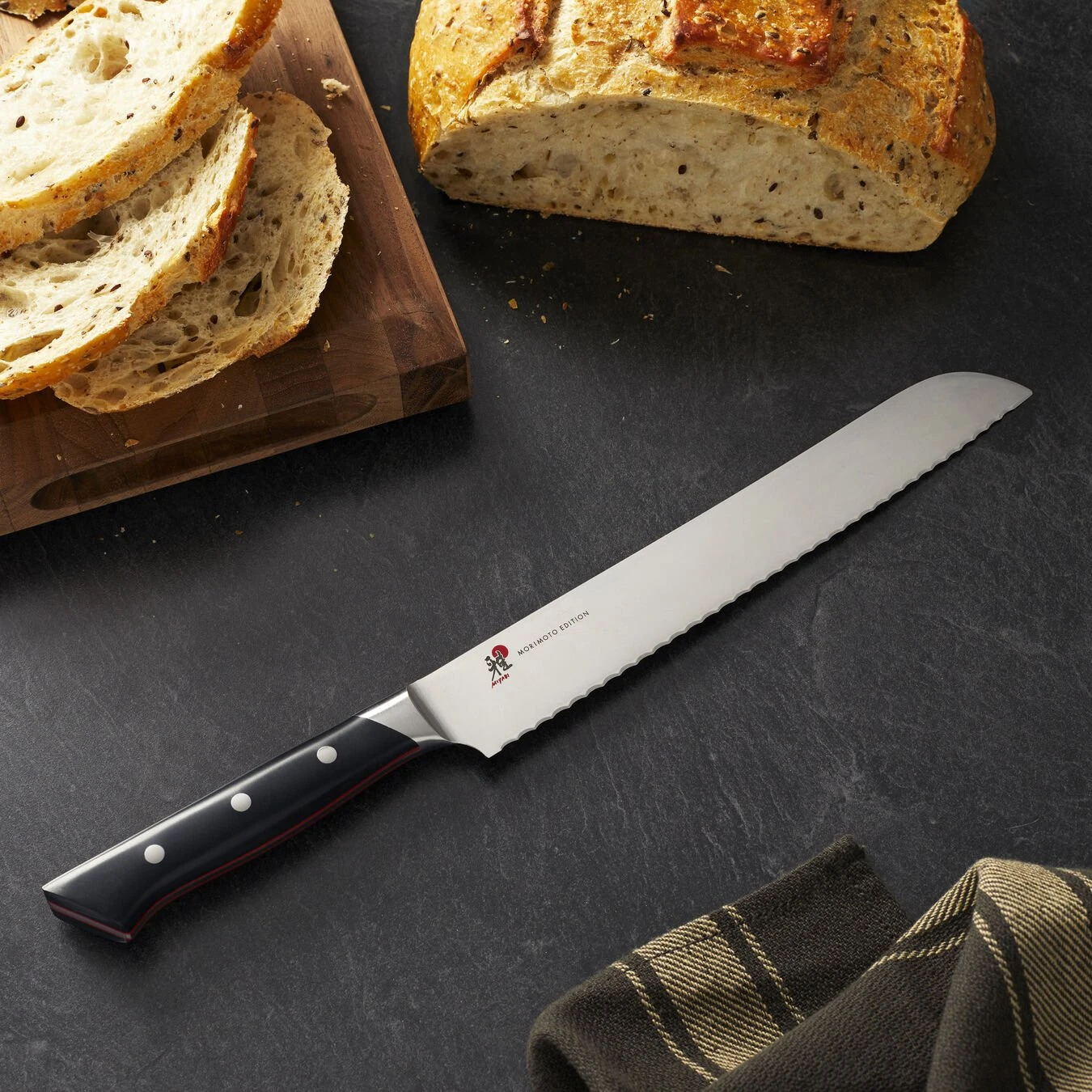 Flash Sale ???? MIYABI Red Morimoto Edition 9.5-inch, Bread knife ???? 3 Flash Sale ???? MIYABI Red Morimoto Edition 9.5-inch, Bread knife ???? - Image 3