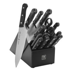Cheapest ???? Henckels Solution 16-pc, Self-Sharpening Knife Block Set , black matte ???? -ZWILLING SALES 750059378