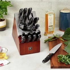 Flash Sale ❤️ Henckels Definition 20-pc, Self Sharpening Knife Block Set ⭐ -ZWILLING SALES 750059493