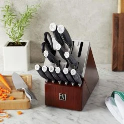 Discount ⌛ Henckels Graphite 14-pc, Self-Sharpening Knife Block Set, brown ???? -ZWILLING SALES 750059502